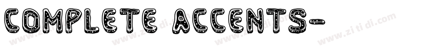 Complete accents字体转换
